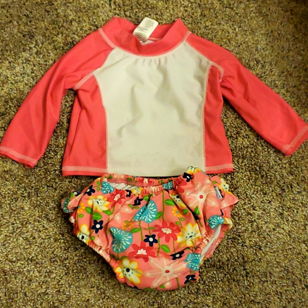 12 month rash guard and swim diaper